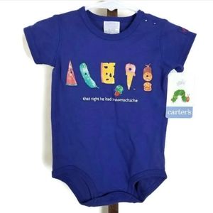 Vintage 2002 Eric Carle Carter's Baby Hungry Caterpillar Bodysuit 3-6 Months NWT